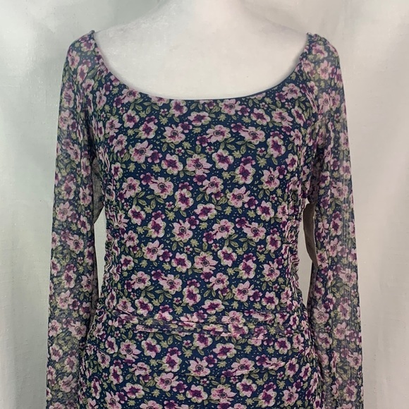 Altar'd State Floral Long Sleeve Bodycon Dress- NWT - Picture 3 of 16